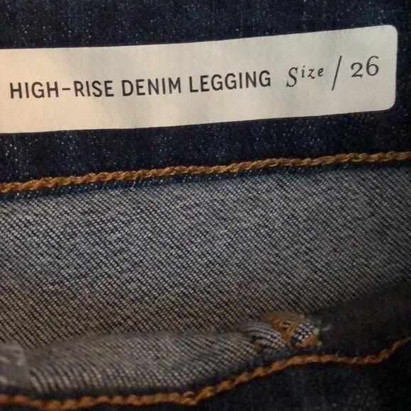 Pilcro and the Letterpress Front Seam High Rise Denim Legging Sz 26 - Picture 8 of 14